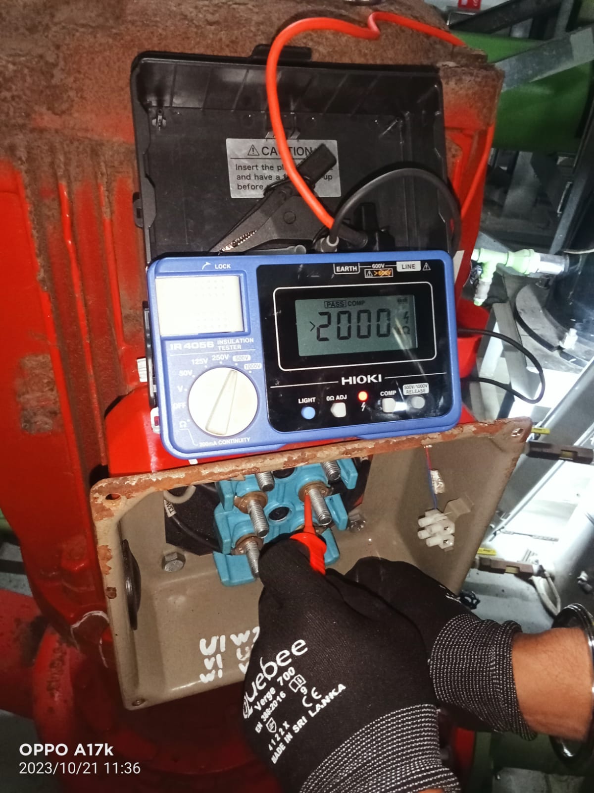 Motor Meggering and troubleshooting works